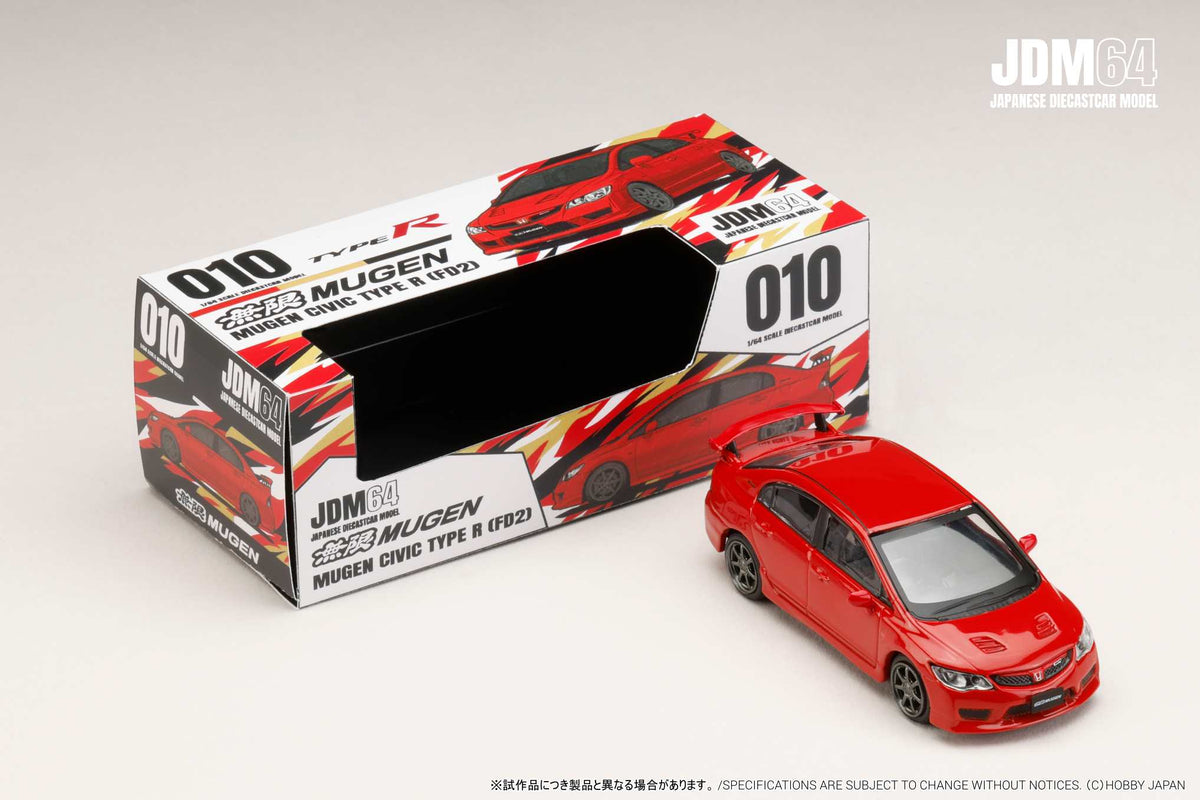 Hobby Japan HJDM010-18 MUGEN CIVIC TYPE R (FD2) Milano Red