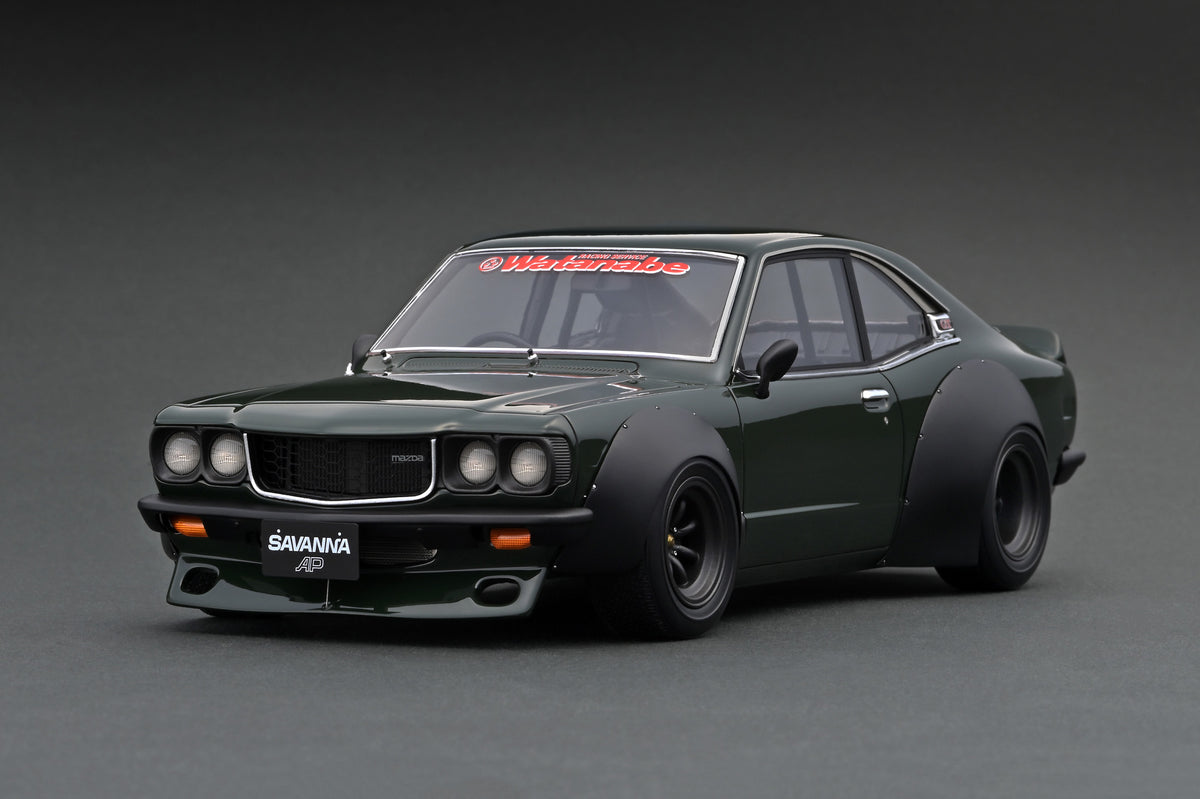 1/18 Mazda Savanna Semi Works Green【新品】 イグニッションモデル 1/18 マツダ サバンナ S124A セミワークス