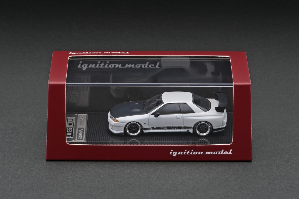 IG2395 TOP SECRET GT-R (VR32) Matte Pearl White – ignition model