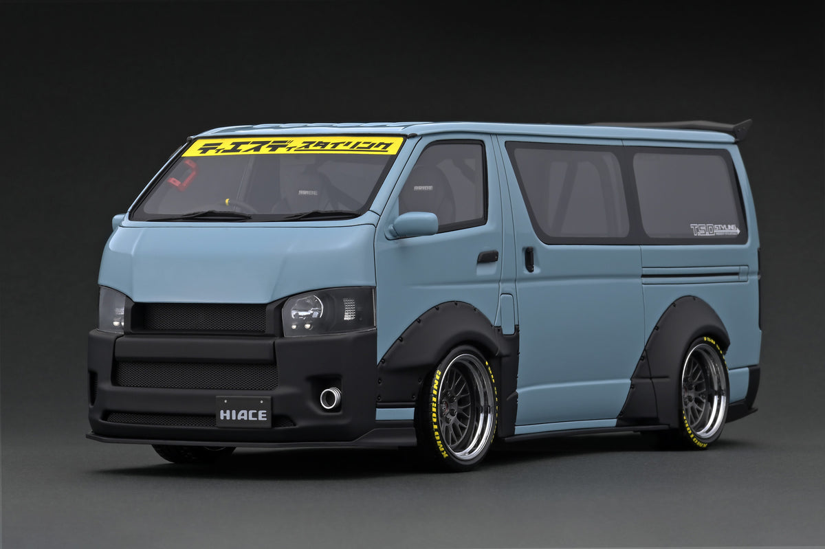 IG2802 T・S・D WORKS HIACE Matte Gray With Roof Rack