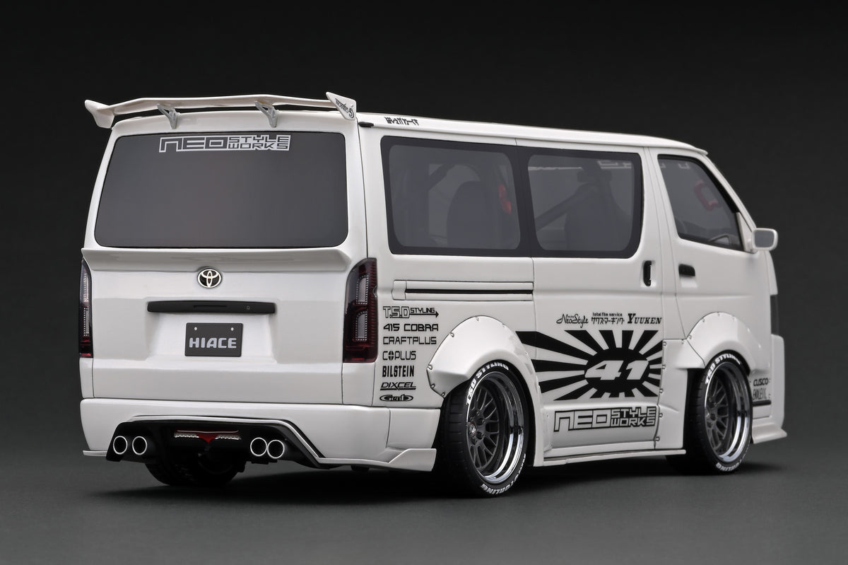 IG2804 T・S・D WORKS HIACE Pearl White – ignition model