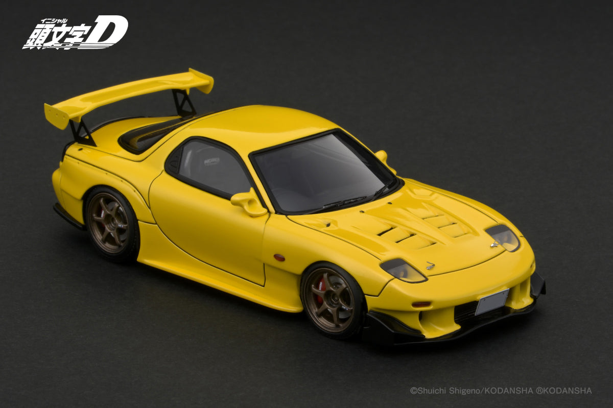 IG2869 INITIAL D Mazda RX-7 (FD3S) Yellow – ignition model