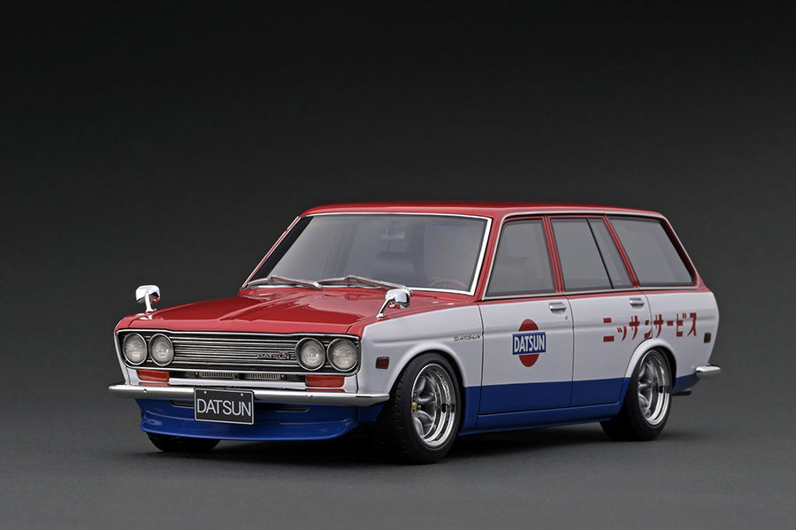 IG2221 Datsun Bluebired (510) Wagon Red/White/Blue – ignition model