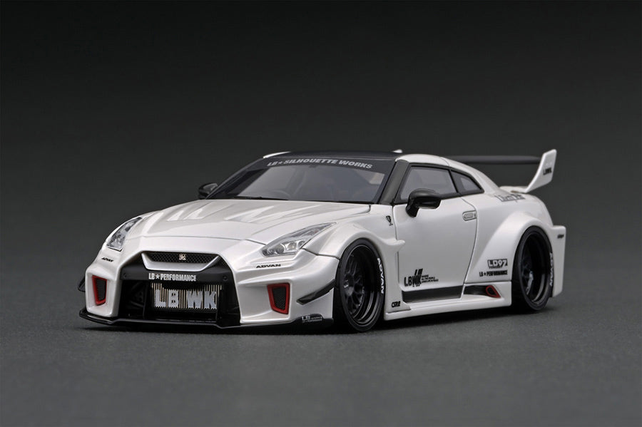 1/64 IG LB WORKS 35GT-RR ”パールホワイト“ IG2541 LB-Silhouette WORKS GT Nissan 35GT-RR White – ignition model