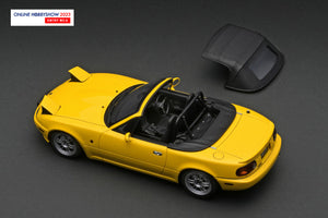 ONLINE HOBBY SHOW 2023 pre-production sample #8 : 1/18 Eunos Roadster (NA) Yellow