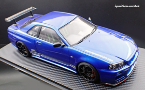 IG3641 TOP SECRET 34GT-R (BNR34) Blue Metallic --- PREORDER (delivery in Q3 2025)