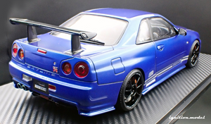 IG3641 TOP SECRET 34GT-R (BNR34) Blue Metallic --- PREORDER (delivery in Q3 2025)