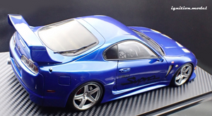 IG3604 Toyota Supra (A80) TRD 3000GT Blue Metallic --- PREORDER (delivery in Q4 2025)