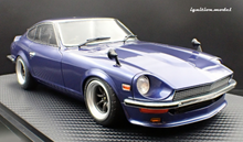 IG3591  NISSAN Fairlady Z (S30) Blue 湾岸MIDNIGHT Devil's Z  With Mr. Akio Asakura --- PREORDER (delivery in Q1 2026)