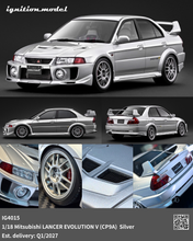 IG4015  Mitsubishi LANCER EVOLUTION V (CP9A)  Silver   --- PREORDER (delivery in Q1 2027)