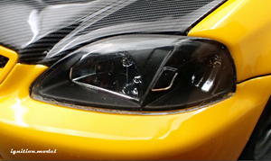 IG3629 INITIAL D Honda CIVIC (EK9) Type R Yellow  *carbon bonnet --- PREORDER (delivery in Q1 2025)