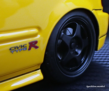 IG3629 INITIAL D Honda CIVIC (EK9) Type R Yellow  *carbon bonnet --- PREORDER (delivery in Q1 2025)