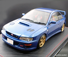 IG3538 INITIAL D SUBARU Impreza WRX type R  STi Version V (GC8) Blue With Mr.Bunta Fujiwara --- PREORDER (delivery in Q1 2025)