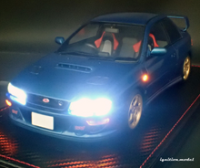 IG3539 INITIAL D SUBARU Impreza WRX type R  STi Version V (GC8) Blue With LED light --- PREORDER (delivery in Q1 2025)