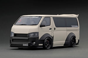 IG2811 T･S･D WORKS HIACE Matte Sand Beige With Roof Rack
