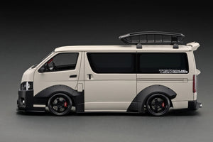 IG2811 T･S･D WORKS HIACE Matte Sand Beige With Roof Rack