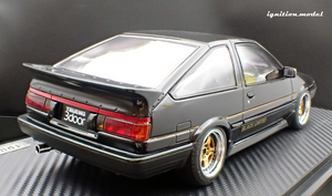 IG3490 Toyota Sprinter Trueno (AE86) 3Door GT Apex Black Limited --- PREORDER (delivery in Q2 2025)