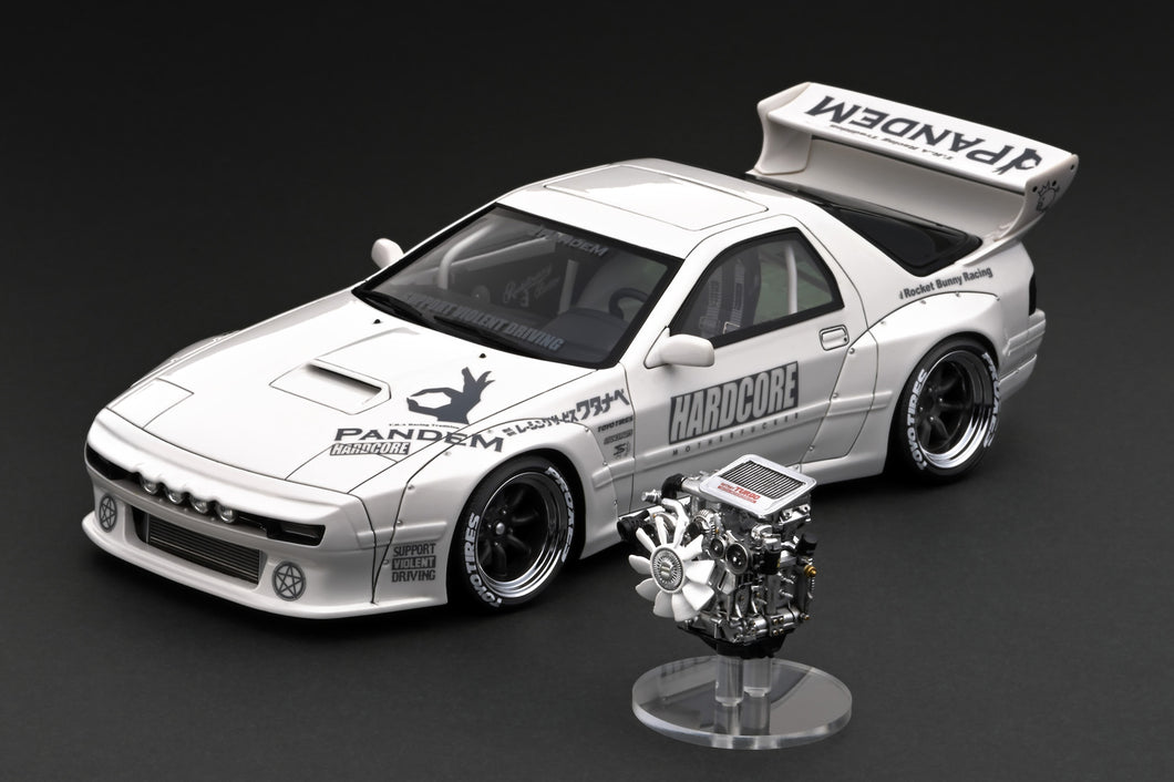 IG2918 PANDEM RX-7 (FC3S)  White With 13B Engine