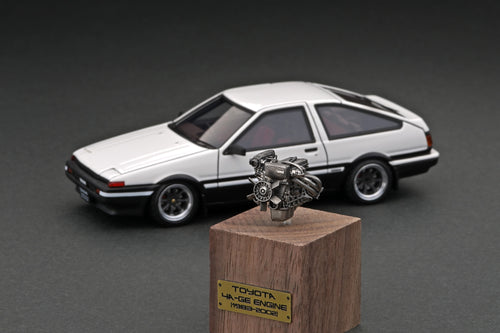 IG2941 Toyota Sprinter Trueno 3Dr GT Apex (AE86) White/Black With Engine --- PREORDER (delivery mid-end Oct 2023)