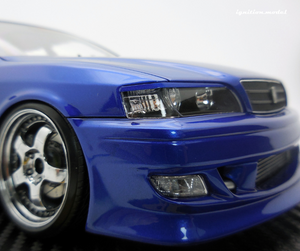 IG3319 VERTEX JZX100 Chaser Blue Metallic  With 1JZ Engine --- PREORDER (delivery in end Dec 2024)