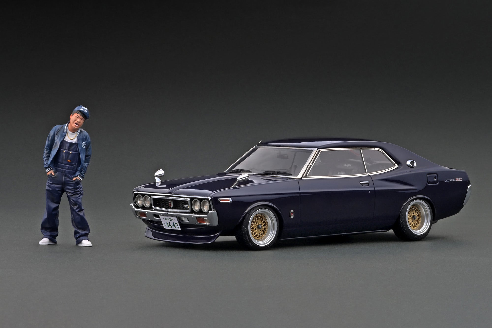 IG3009 Nissan Laurel 2000SGX (C130) Purple With Mr.Sata Late Ver