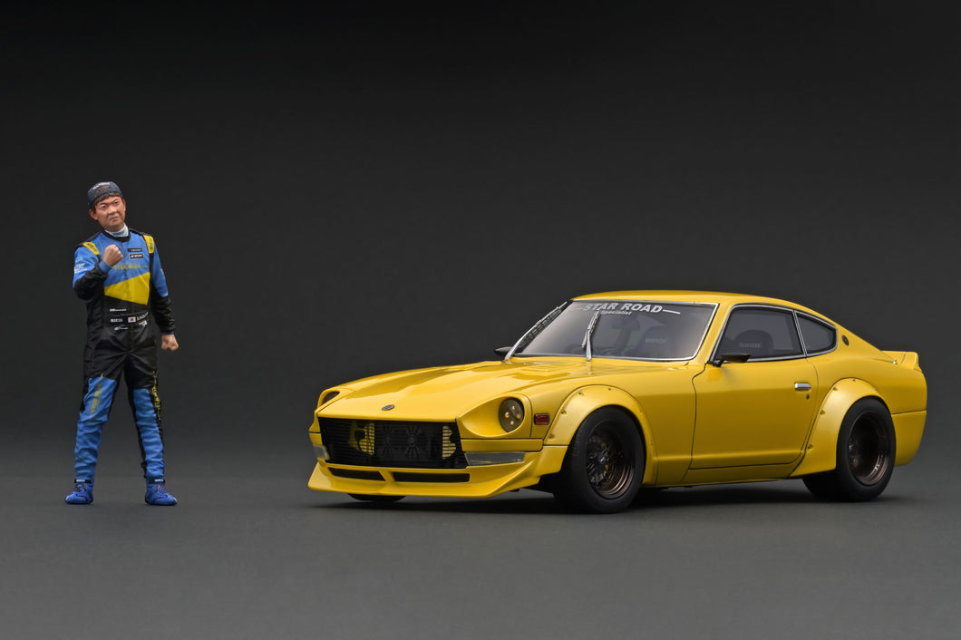 IG3109  Nissan Fairlady Z (S30) STAR ROAD Yellow Metallic With Mr. Inoue