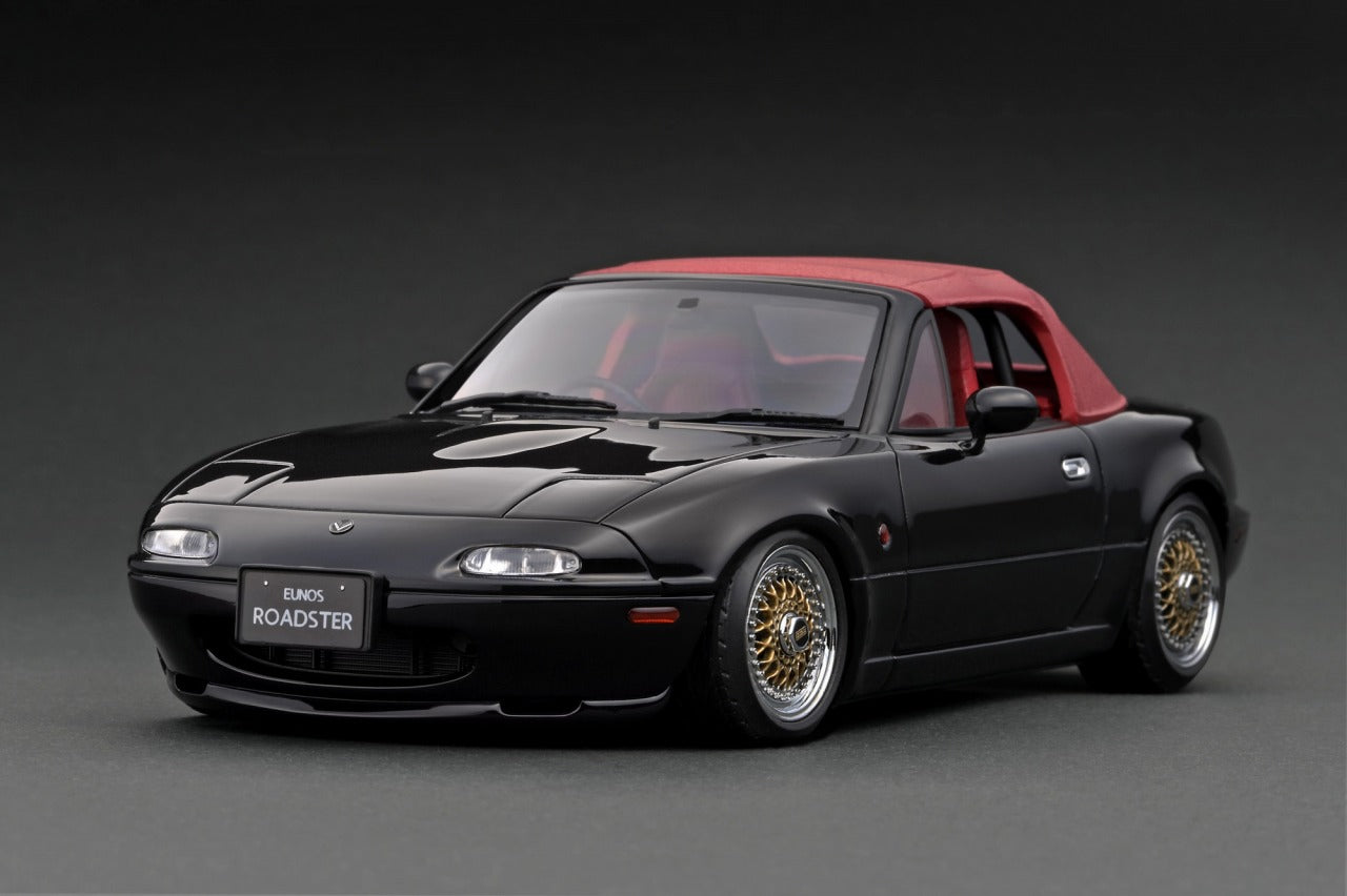 Modellino HOBBY JAPAN 1:64 Eunos Roadster - Colori Nero/Rosso - Auto In Metallo Con Scatola - Foto 3