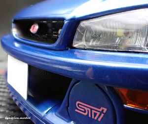 IG3538 INITIAL D SUBARU Impreza WRX type R  STi Version V (GC8) Blue With Mr.Bunta Fujiwara --- PREORDER (delivery in Q1 2025)