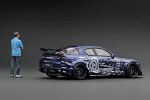 IG3243 Mazda RX-8 (SE3P) RE Amemiya Blue Metallic With Mr. Amemiya