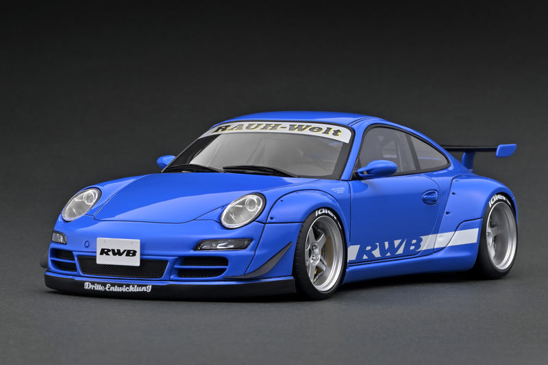 RWB997 イグニションモデル1/18ブルー Ignition Mode 1:18 Porsche RWB 997 Widebody Blue Limited Resin