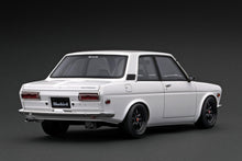 IG3303 Datsun Bluebird (510) White  With Mr.Yokoyama