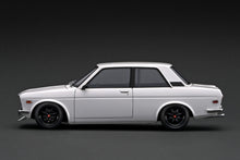 IG3303 Datsun Bluebird (510) White  With Mr.Yokoyama