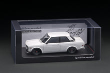 IG3303 Datsun Bluebird (510) White  With Mr.Yokoyama
