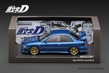 IG3538 INITIAL D SUBARU Impreza WRX type R  STi Version V (GC8) Blue With Mr.Bunta Fujiwara --- PREORDER (delivery in Q1 2025)