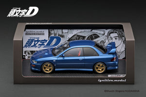 IG3539 INITIAL D SUBARU Impreza WRX type R  STi Version V (GC8) Blue With LED light --- PREORDER (delivery in Q1 2025)