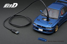 IG3539 INITIAL D SUBARU Impreza WRX type R  STi Version V (GC8) Blue With LED light --- PREORDER (delivery in Q1 2025)