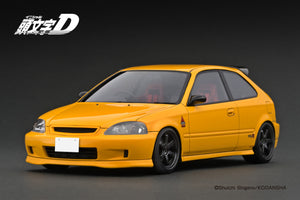 IG3541 INITIAL D Honda CIVIC (EK9) Type R Yellow --- PREORDER (delivery in Q1 2025)