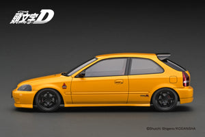 IG3541 INITIAL D Honda CIVIC (EK9) Type R Yellow --- PREORDER (delivery in Q1 2025)