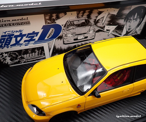 IG3541 INITIAL D Honda CIVIC (EK9) Type R Yellow --- PREORDER (delivery in Q1 2025)