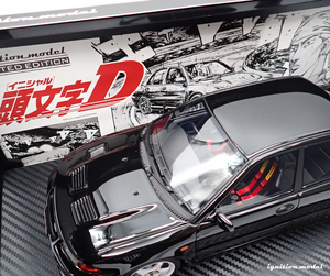 IG3543 INITIAL D Mitsubishi Lancer Evolution III GSR (CE9A) Black --- PREORDER (delivery in Q1 2025)