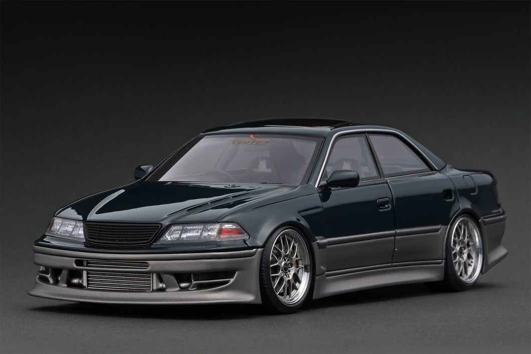 IG3582 VERTEX JZX100 MARK-II Dark Green Metallic/Gun Metallic --- PREORDER (delivery in Q3 2025)