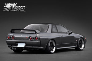 IG3595  NISSAN SKYLINE GT-R (R32) Gun Metallic  湾岸MIDNIGHT Reina's R  With Ms.Reina Akikawa --- PREORDER (delivery in Q1 2026)