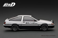 IG3659 INITIAL D Toyota Sprinter Trueno 3Dr  GT Apex(AE86) White/Black With Mr.Bunta Fujiwara --- PREORDER (delivery in Q1 2025)