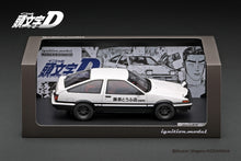 IG3659 INITIAL D Toyota Sprinter Trueno 3Dr  GT Apex(AE86) White/Black With Mr.Bunta Fujiwara --- PREORDER (delivery in Q1 2025)