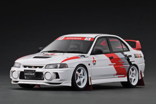 IG3786 Mitsubishi LANCER EVOLUTION Ⅳ (CN9A) White Rally decoration ver. --- PREORDER (delivery in Q1 2026)