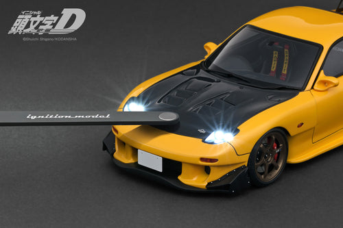 IG3801 INITIAL D Mazda RX-7 (FD3S) Yellow with LED light --- PREORDER (delivery in Q4 2025)