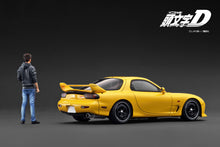 IG3941  INITIAL D Mazda RX-7 Mazda Speed A-spec (FD3S) Yellow With Mr. Keisuke Takahashi --- PREORDER (delivery in Q3 2026)