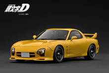 IG3941  INITIAL D Mazda RX-7 Mazda Speed A-spec (FD3S) Yellow With Mr. Keisuke Takahashi --- PREORDER (delivery in Q3 2026)
