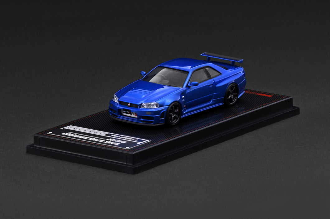IG4174 Nissan Skyline GT-R (BNR34) NISMO customized Blue Metallic