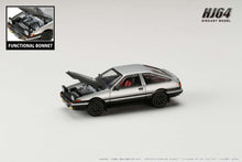 Hobby Japan HJ641052BSB Toyota SPRINTER TRUENO GT APEX (AE86) JDM Style with CARBON BONNET Silver / Black